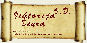 Viktorija Deura vizit kartica